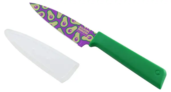 Cuțit pentru decojit Kuhn Rikon - Colori+, 9.40 cm, Avocado