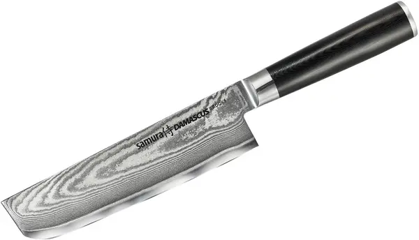 Cuțit pentru legume Samura - Damascus Nakiri, 16.7 cm, oțel damasc