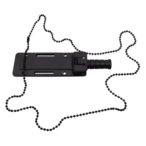 Cutit tactic de vanatoare DEPOX , Military Convoy, 10 cm, teaca cu lant inclusa, negru