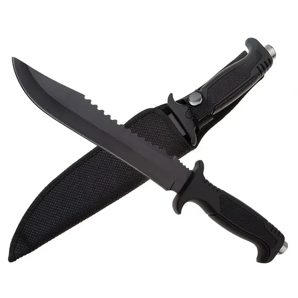 Cutit tactic, DEPOX , Military Combat, 34 cm, Negru