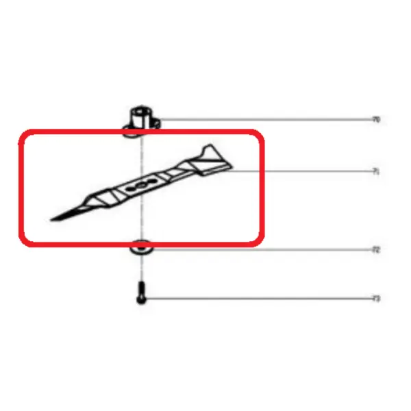 Cutit taiere pentru masina de tuns gazonul Ruris RX200