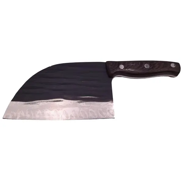 Cutit tip satar DEPOX , lucrat manual, Wave Blade, 30 cm, otel inoxidabil, 680 g, negru