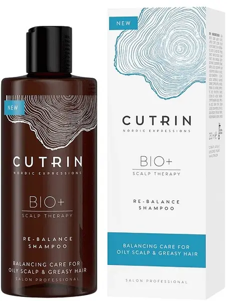 Cutrin Bio+ Șampon bioactiv hidratant pentru păr și scalp gras, 250 ml