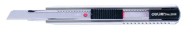 Cutter mic metalic cu sina Deli Cutter mic metalic cu sina Deli