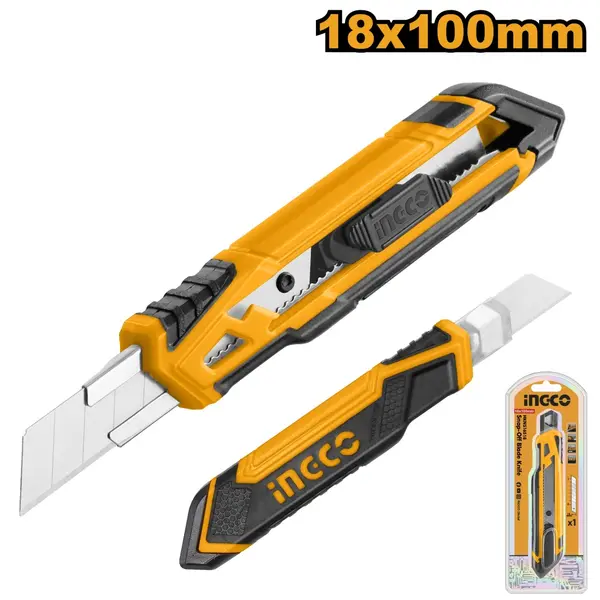Cutter Plastic cu Maner Cauciuc