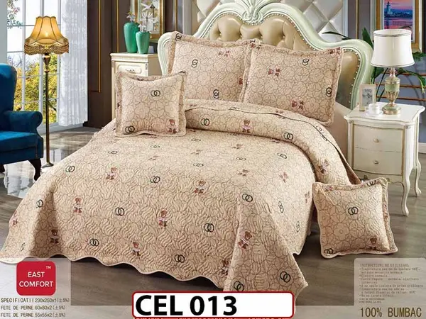 Cuvertura cu 5 piese din BUMBAC 100% - CEL013