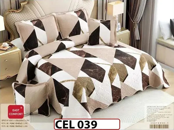 Cuvertura cu 5 piese din BUMBAC 100% - CEL039