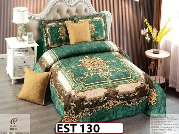 Cuvertura cu 5 piese din Catifea - EST130