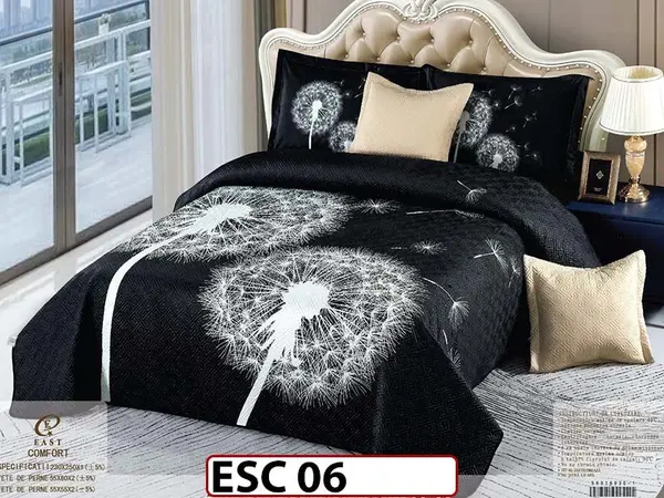 Cuvertură de pat din catifea cu 5 Piese - ESC 06