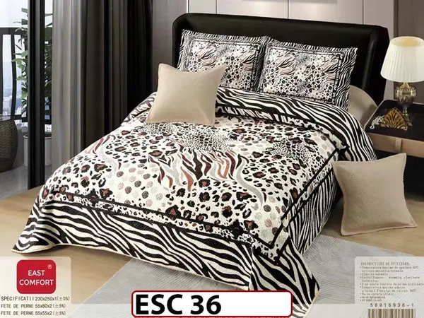 Cuvertură de pat din catifea cu 5 Piese - ESC 36