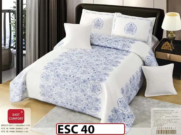 Cuvertură de pat din catifea cu 5 Piese - ESC 40