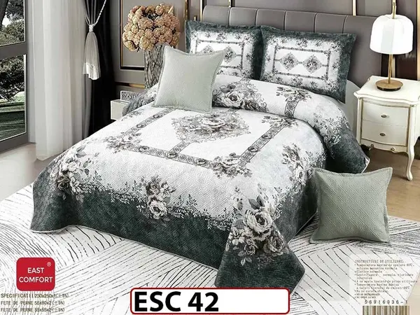 Cuvertură de pat din catifea cu 5 Piese - ESC 42