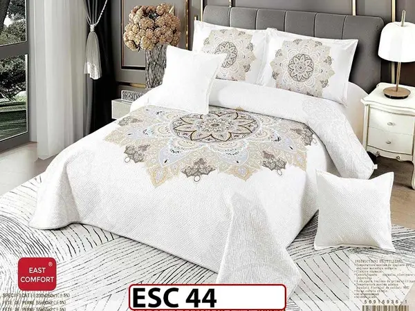 Cuvertură de pat din catifea cu 5 Piese - ESC 44