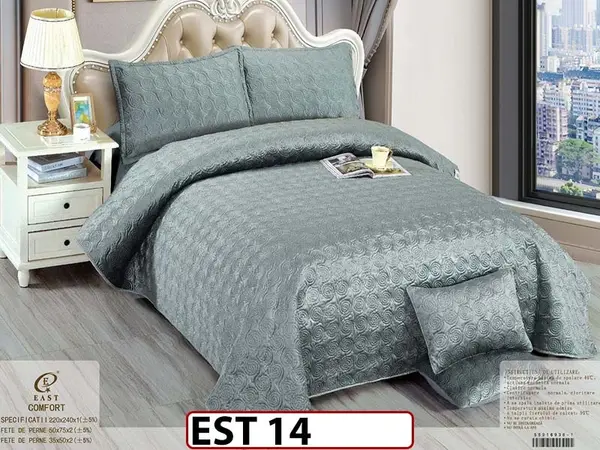 Cuvertură de pat din catifea cu 5 Piese - EST 14
