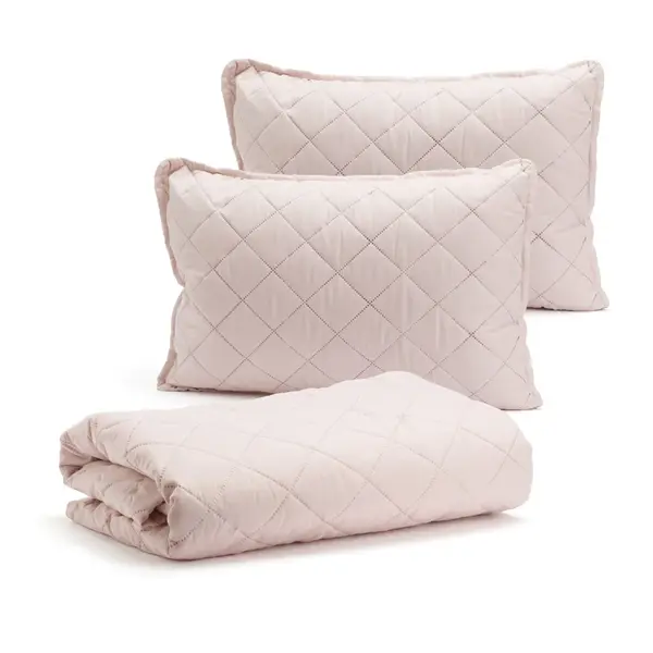 Cuvertura dublu trafic 200x220 Sweet V9 Roz, 2 perne 50x70 cm