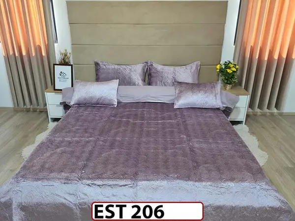 Cuvertura UNI cu 5 piese din Catifea - EST206