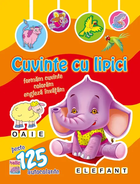 Cuvinte cu lipici - Elefant |