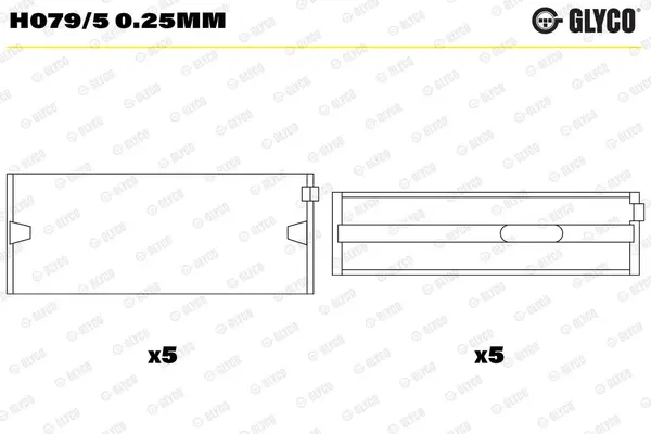 Cuzinet arbore cotit GLYCO H079/5 0.25mm