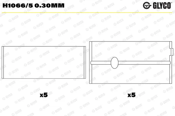 Cuzinet arbore cotit GLYCO H1066/5 0.30mm