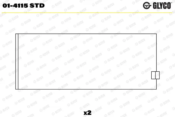 Cuzinet bielă GLYCO 01-4115 STD