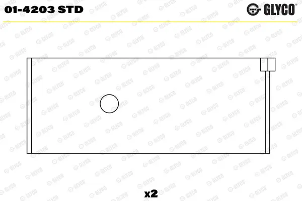 Cuzinet bielă GLYCO 01-4203 STD