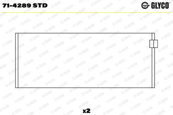 Cuzinet bielă GLYCO 71-4289 STD