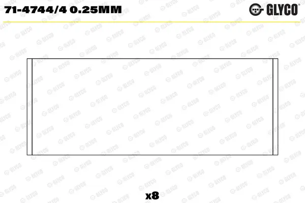 Cuzinet bielă GLYCO 71-4744/4 0.25mm