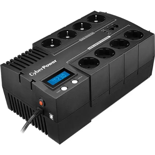 Cyber Power Sursa de alimentare neintreruptibila, CyberPower BR700ELCD-FR, 700 VA, 400 W, USB, Negru
