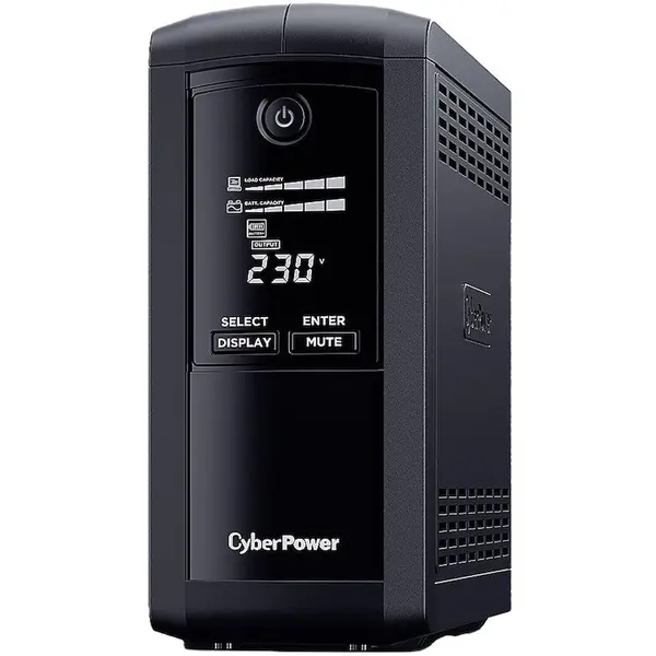 Cyber Power Sursa de alimentare neintreruptibila, CyberPower VP700ELCD-FR, 700 VA, 390 W, Negru