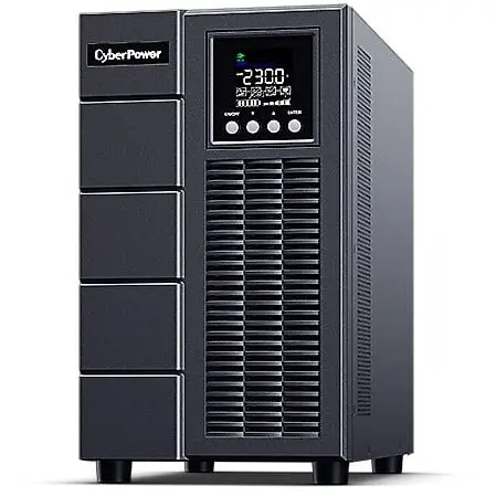 Cyber Power UPS CyberPower OLS3000EA, Conversie dubla (Online), 3 kVA 2700 W, 8 iesiri AC, Unda sinusoidala pura, Tower Negru