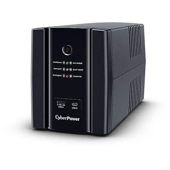 Cyber Power UPS CyberPower UT1500EG-FR, Line-Interactive, 1.5 kVA 900 W, 4 iesiri AC, Tower Negru