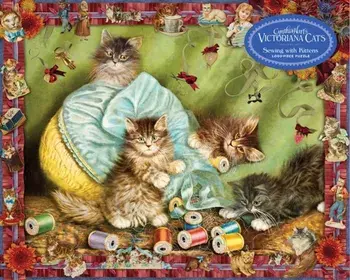 Cynthia Hart's Victoriana Cats: Sewing with Kittens 1,000-Piece Puzzle/Cynthia Hart