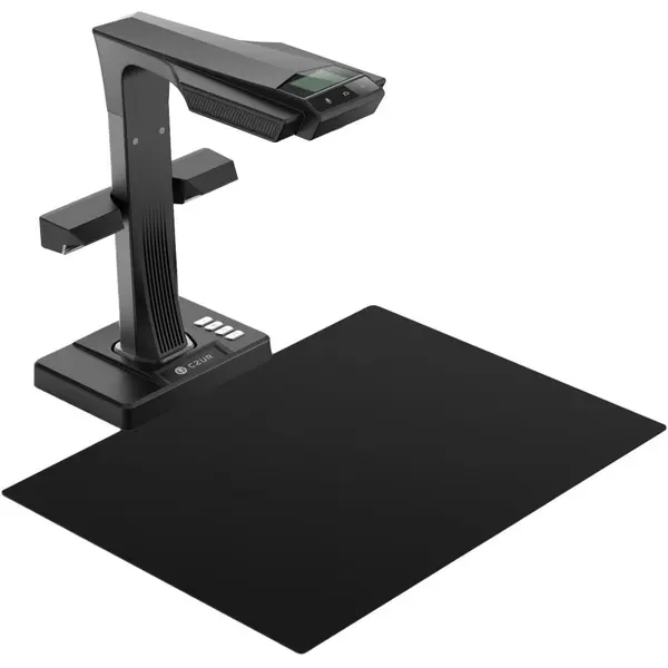 Czur Scanner CZUR ET25 PRO, Senzor HD CMOS 25M pixeli, Iesire video HDMI 1080p, Software inteligent, Tehnologie OCR, Ecran TFT, Lumini laterale anti-glare