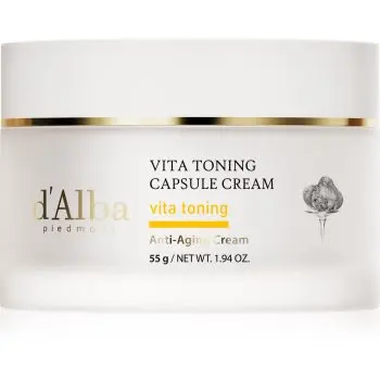 d'Alba Vita Toning Capsule Cream crema puternic hidratanta pentru o piele mai luminoasa