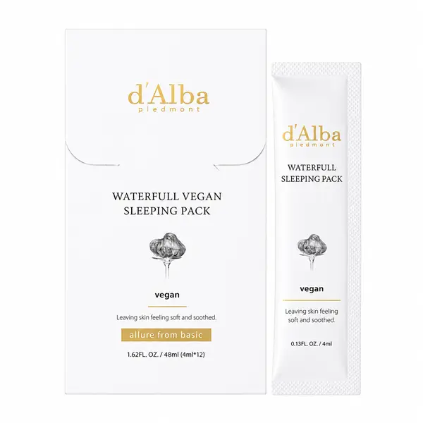 d’Alba – Waterfull Vegan Sleeping Pack, 4ml * 12pc