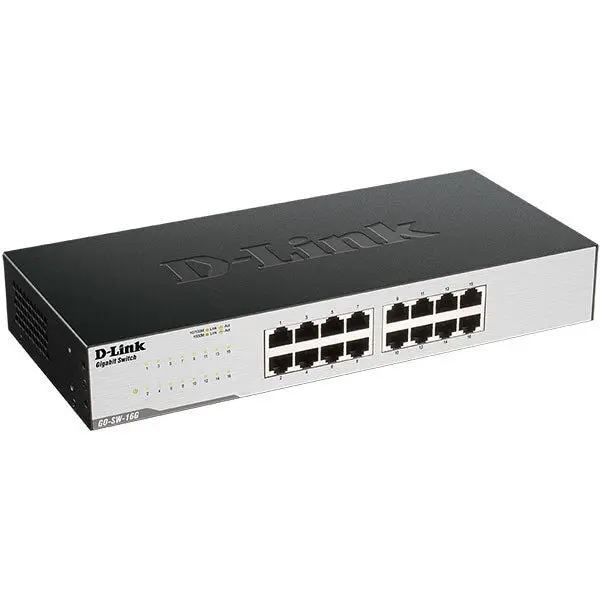 D-Link D-Link, Switch Desktop 16 porturi 10/100/1000, plastic, D-LinkGO