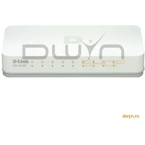 D-Link D-Link, Switch Desktop 8 porturi 10/100Mbps, plastic, DLinkGO