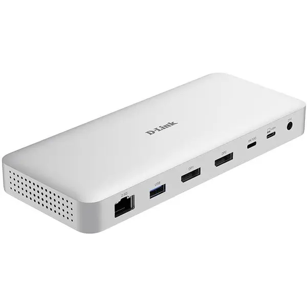 D-Link Docking Station DLink 9-in-1 DUF-901, Alb