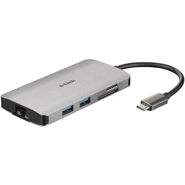 D-Link Hub USB D-Link 8‑in‑1 DUB‑M810 USB Tip C
