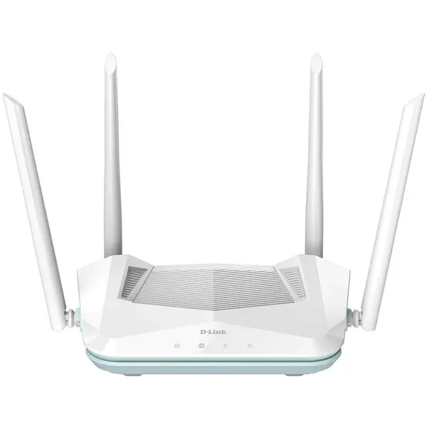 D-Link Router wireless Wi-Fi 6 Smart Eagle PRO AI D-Link R-15, AX1500, Dual-Band, MU-MIMO, OFDMA, asistenta AI, Control Parental, Control Vocal Google/Alexa