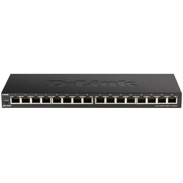 D-Link Switch D-LINK 16 porturi Gigabit DGS-1016S, carcasa metalica