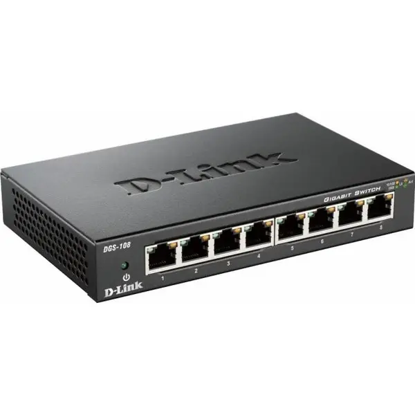 D-Link Switch D-Link DGS-108/E 8-port 10/100/1000 Gigabites
