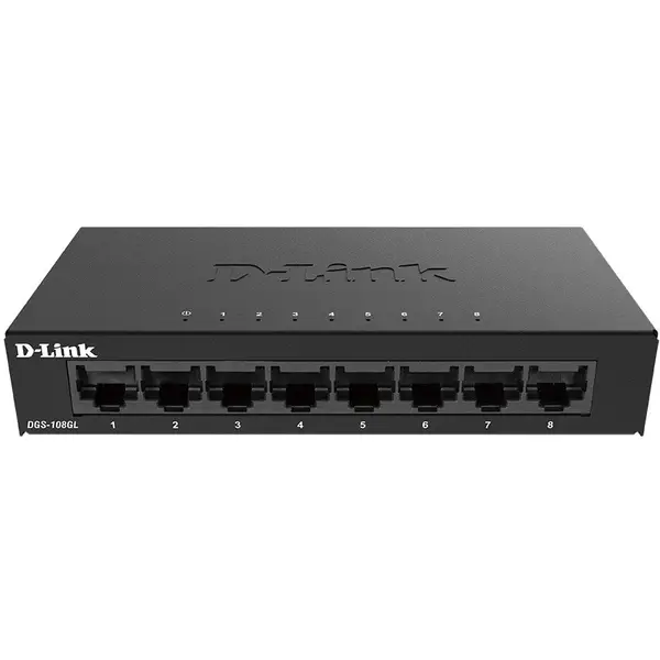 D-Link Switch D-Link DGS-108GL, 8-Port Gigabit
