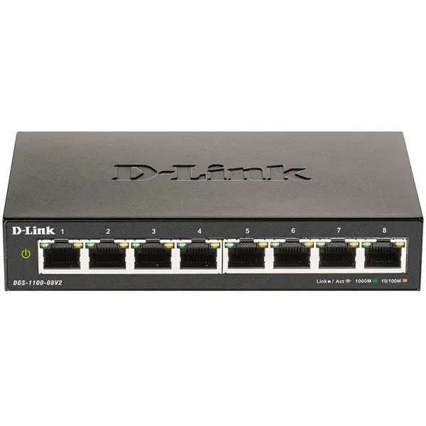 D-Link Switch D-Link DGS-1100-08V2, 8 ports Gigabit