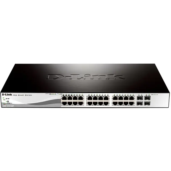 D-Link Switch D-Link DGS-1210-28P, 24x10/100/1000Mbps, 4xSFP