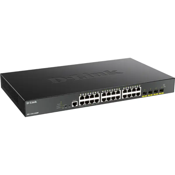 D-Link Switch D-Link DGS-1250-28XMP, 24 port, 10/100/1000 Mbps