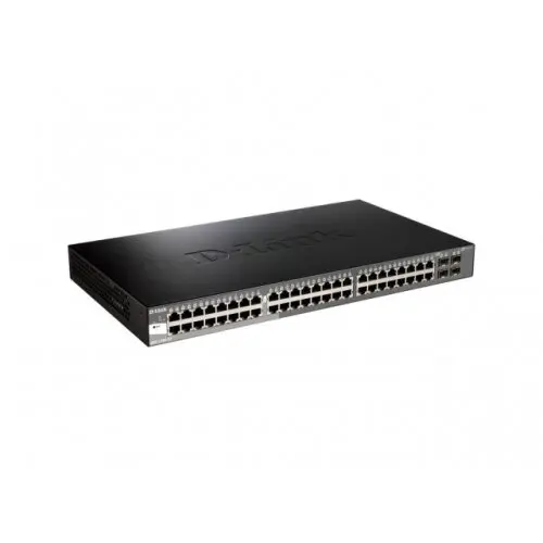 D-Link Switch D-Link DGS-1520-52, 48 porturi, Negru