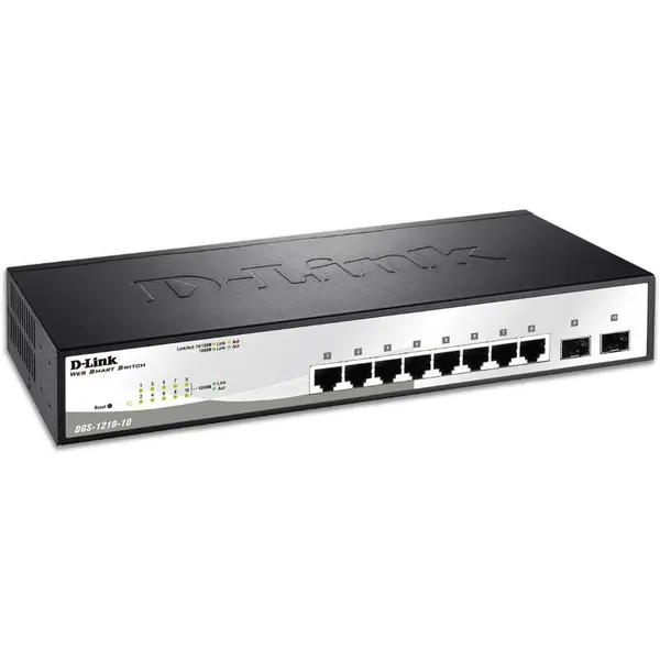D-Link Switch DGS-1210-10MP 8GE PoE 2SFP