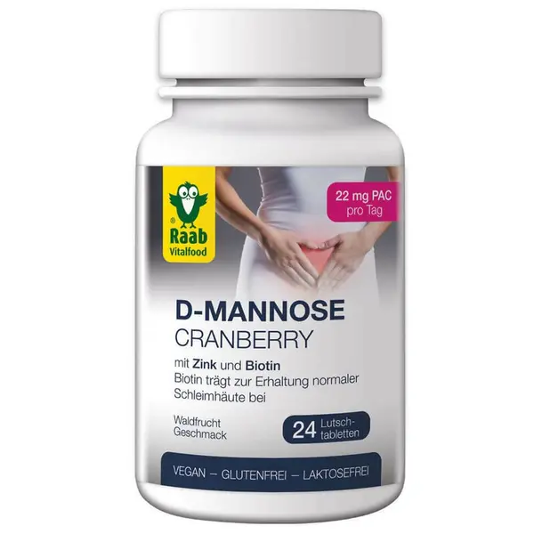 D-manoza si merisor 2200mg 24 tablete 52.8g Raab
