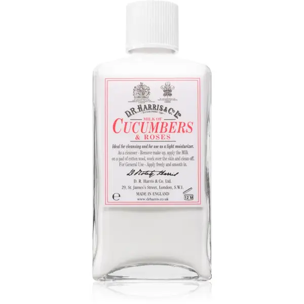 D.R. Harris Milk of Cucumber and Roses Lapte demachiant hranitor 100 ml